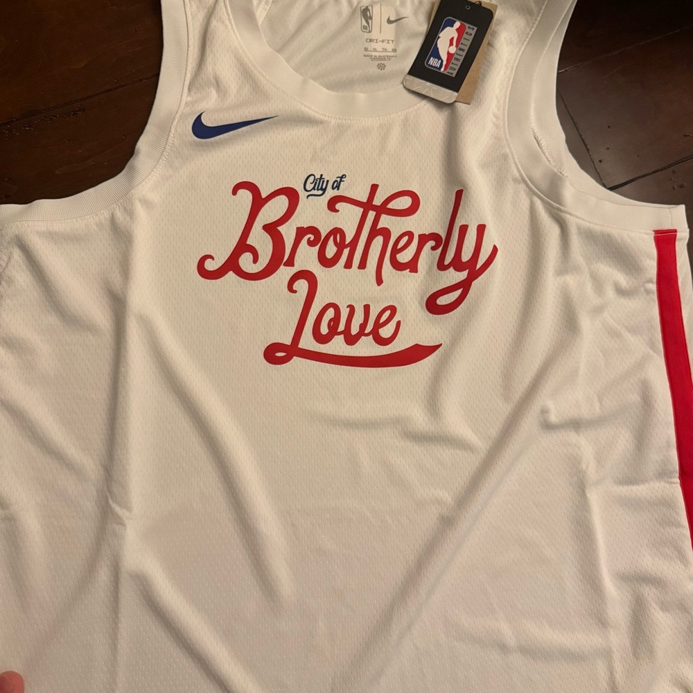 Nike Brotherly Love White and Red Jersey